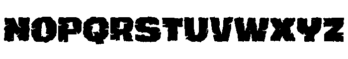 Grunge Savage Font UPPERCASE