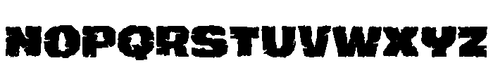 Grunge Savage Font LOWERCASE