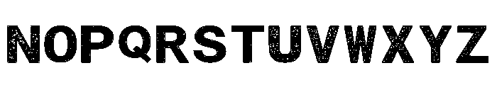 Grunge Scribble Block Regular Font UPPERCASE