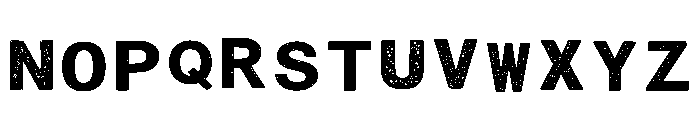Grunge Scribble Block Regular Font LOWERCASE