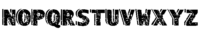 Grunge Shadow Regular Font LOWERCASE