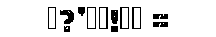 Grunge Soceer Regular Font OTHER CHARS
