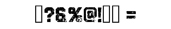 Grunge Sports Regular Font OTHER CHARS