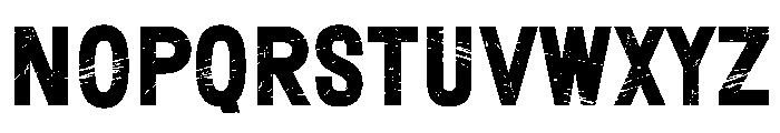 Grunge Style Font LOWERCASE