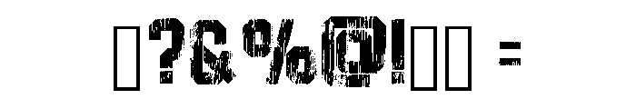 Grunge Trendy Regular Font OTHER CHARS