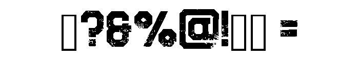 Grunged Distress Regular Font OTHER CHARS
