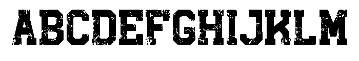 Grunged Distress Regular Font UPPERCASE