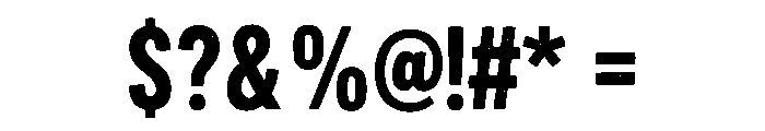 Grungex Font OTHER CHARS