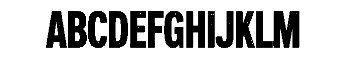 Grungex Font UPPERCASE