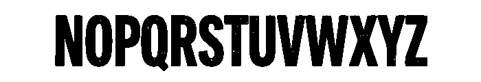 Grungex Font UPPERCASE