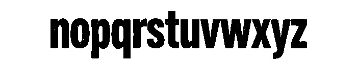 Grungex Font LOWERCASE