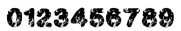 Grungy Bites Regular Font OTHER CHARS