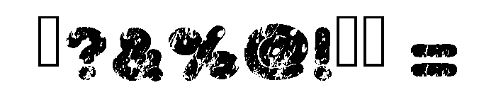 Grungy Bites Regular Font OTHER CHARS