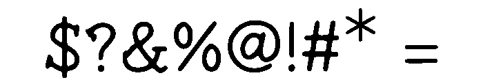 Grungy Vintage Font OTHER CHARS