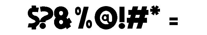 Gruvypop free Regular Font OTHER CHARS