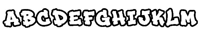 Gruze Outline Outline Font UPPERCASE