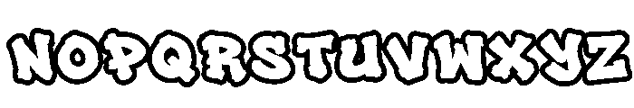 Gruze Outline Outline Font LOWERCASE