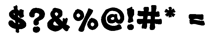 Gruze Font OTHER CHARS