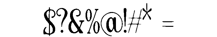 Gryffin Font OTHER CHARS