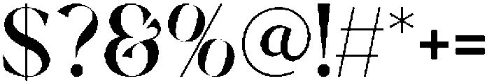 GRADIENT otf (400) Font OTHER CHARS