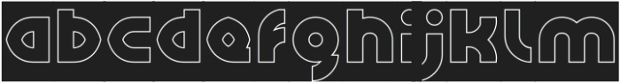 GRAPHIC DESIGN-Hollow-Inverse otf (400) Font LOWERCASE