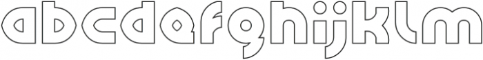 GRAPHIC DESIGN-Hollow otf (400) Font LOWERCASE