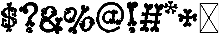 GRAVEYARD Regular otf (400) Font OTHER CHARS