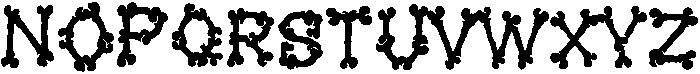 GRAVEYARD Regular otf (400) Font UPPERCASE