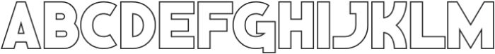 GREATOP XIII OUT Regular otf (400) Font UPPERCASE