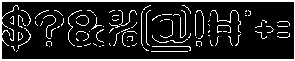 GREEN BEAN-Hollow-Inverse otf (400) Font OTHER CHARS