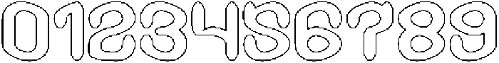 GREEN BEAN-Hollow otf (400) Font OTHER CHARS