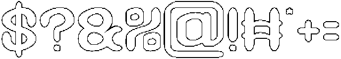 GREEN BEAN-Hollow otf (400) Font OTHER CHARS