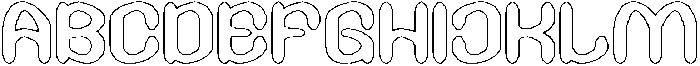 GREEN BEAN-Hollow otf (400) Font UPPERCASE