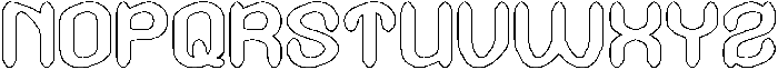 GREEN BEAN-Hollow otf (400) Font UPPERCASE