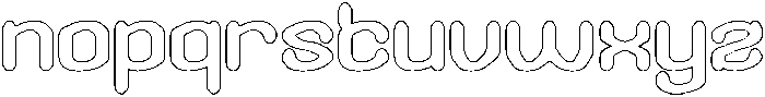 GREEN BEAN-Hollow otf (400) Font LOWERCASE