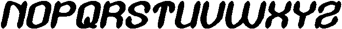 GREEN BEAN Italic otf (400) Font UPPERCASE