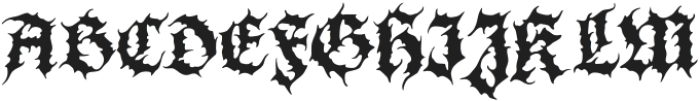 GRIMOIRE Regular otf (400) Font UPPERCASE