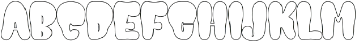 GROOVY HAPPY LINE otf (400) Font UPPERCASE