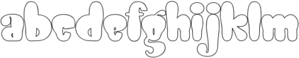 GROOVY HAPPY LINE otf (400) Font LOWERCASE