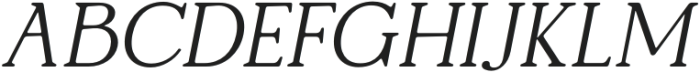 GROTEK-Oblique otf (400) Font UPPERCASE