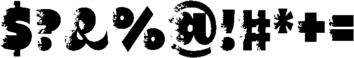 GRUNGE Regular otf (400) Font OTHER CHARS