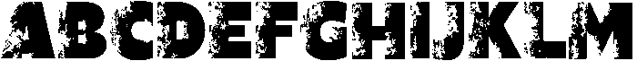GRUNGE Regular otf (400) Font UPPERCASE