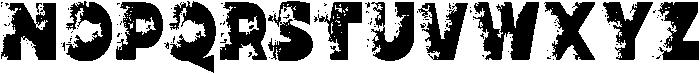 GRUNGE Regular otf (400) Font UPPERCASE