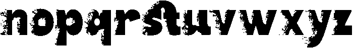 GRUNGE Regular otf (400) Font LOWERCASE