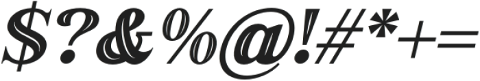 Grabag Italic Inline otf (400) Font OTHER CHARS
