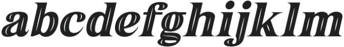 Grabag Italic Inline otf (400) Font LOWERCASE