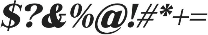 Grabag-Italic otf (400) Font OTHER CHARS