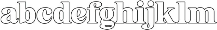 Grabag Outline otf (400) Font LOWERCASE