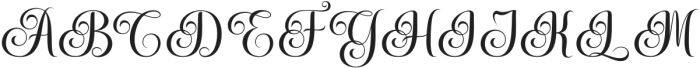 Grace Brilliant Regular otf (400) Font UPPERCASE