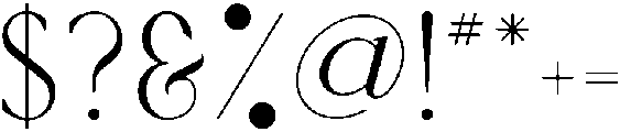 Grace Regular otf (400) Font OTHER CHARS